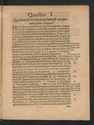 Quaestio I. - Quaestio VII.