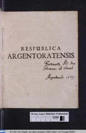 Forma Reipublicæ Argentoratensis