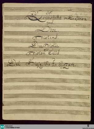 Quartets. Arr - Don Mus.Ms. 1369 : ob, vl, vla (2), vlc; d; KV 417b