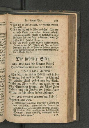 Die siebente Bitte.