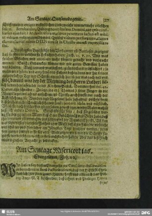 Am Sontage MIsericordias