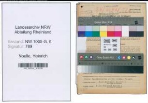 Entnazifizierung Heinrich Noelle , geb. 13.11.1903 (Revisor)