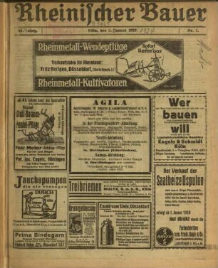 Rheinischer Bauer / 42. Jahrgang 1924