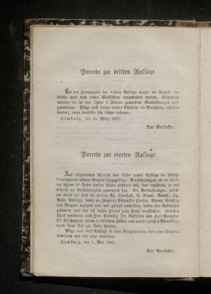 Vorrede zur dritten Auflage.