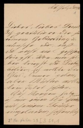 Brief von Franz Rosenzweig an Helene Frank