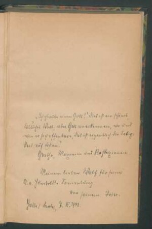 Briefwechsel Alexander von Humboldt's... 3. Bd