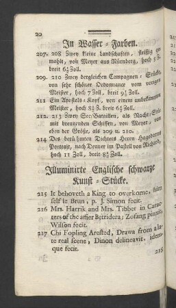 Illuminirte Englische schwarze Kunst-Stücke.