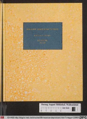 Opella nova, Geistlicher Concerten : Mit 3. 4. vnd 5. Stimmen zusampt dem General-Bass