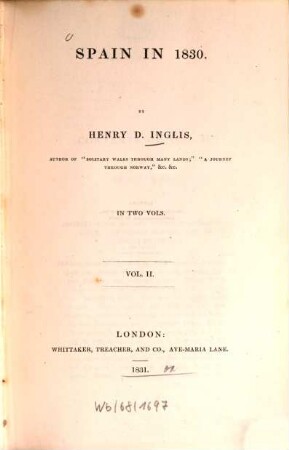 Spain in 1830 : in two vols.. 2