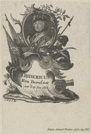 Bildnis des Fridericus II., König in Preußen