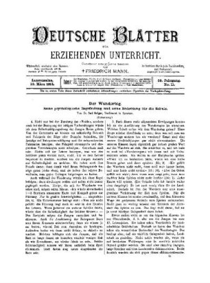 Der Wandertag : (Fortsetzung)