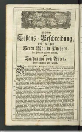 Lebensbeschreibung Luthers