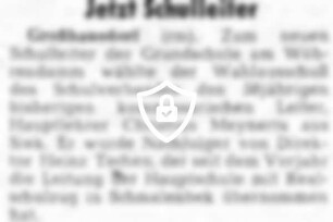 Jetzt Schulleiter