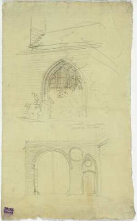 Annakirche zu Stendal, Fenster der Fassade, Portal
