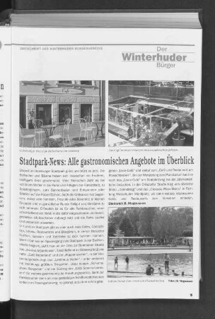 Stadtpark-News: Alles gastronomischen Angebote im Überblick