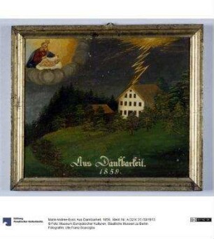 Aus Dankbarkeit. 1859.
