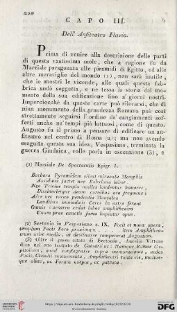 Capo III: Dell' Anfiteatro Flavio