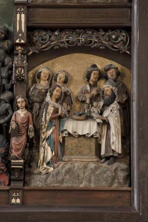 Alsfelder Altar — Alsfelder Schrein — Darbringung im Tempel