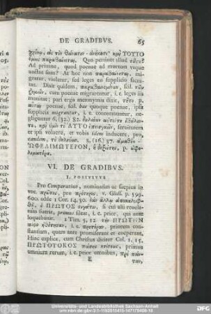 VI. De Gradibus.