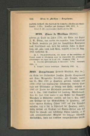 3713. Sengelmann (Heinrich Matthias, Phil. Dr.)
