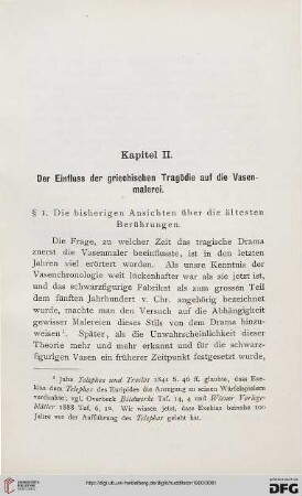 Kapitel II: Der Einfluss der griechischen Tragödie auf die Vasenmalerei