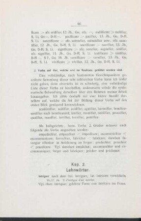 Kap. 2. Lehnwörter