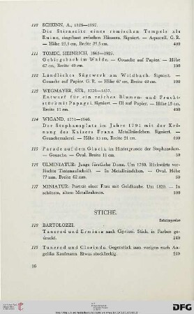 Stiche (Nr. 118-127)