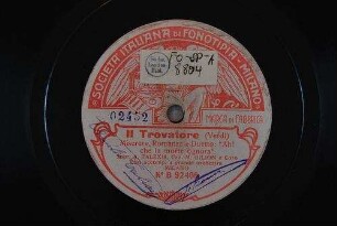 Il trovatore : Misere, romanza e duetto: "Ah! che la morte ognora" / (Verdi)
