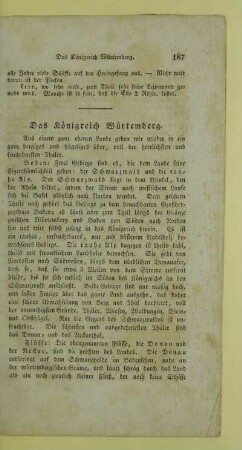 Das Koenigreich Wuertemberg