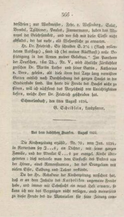 366-373 Aus dem badischen Franken. August 1824