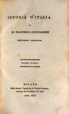 Istoria d'Italia, 4