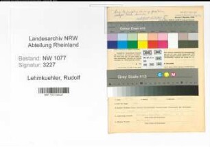 Entnazifizierung Rudolf Lehmkuehler , geb. 29.08.1913 (Polizist)