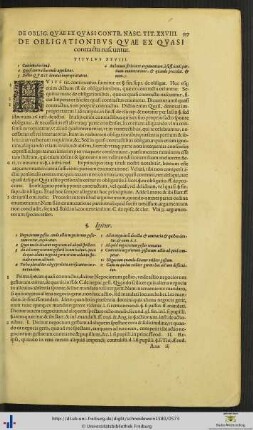 Titulus XXVIII. De obligationibus quae ex quasi contractu nascuntur.
