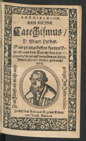 Enchiridion. Der Kleine Catechismus