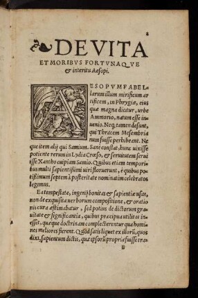 1r-36r, Vita Aesopi