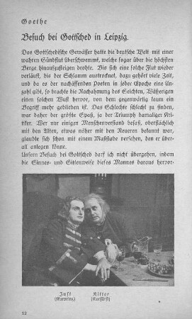 Just (als Kurprinz) und Ritter (als Kurfürst)
