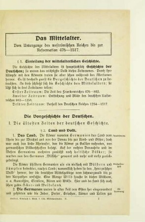 Die Vorgeschichte der Deutschen