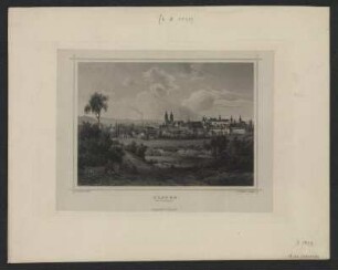 Ansicht von Plauen, Stahlstich, 1862 : Plauen : Morgenseite / L. Rohbock delt.. L Oeder sculpt.. - Darmstadt : Lange , [1862]. - 1 Kunstbl. : Stahlst. ; 17 x 12 cm +++ Auch enth. in: Das Königreich Sachsen, Thüringen und Anhalt dargestellt in malerischen Original-Ansichten ihrer interessantesten Gegenden, Städte, Badeorte, Kirchen, Burgen und sonstigen ausgezeichneten Baudenkmäler alter und neuer Zeit