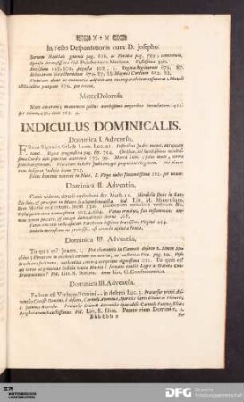 Indiculus Dominicalis
