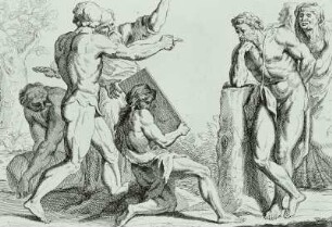 Komposition von sieben Figuren