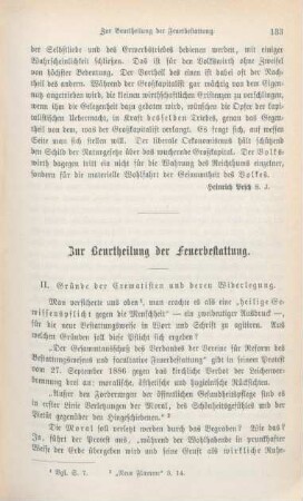 133-148 Zur Beurtheilung der Feuerbestattung