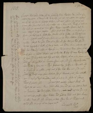 Nr. 101: Brief von Karl Otfried Müller an seine Mutter, Göttingen, 21.2.1832