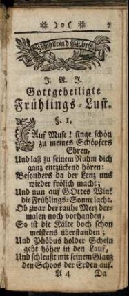 Gottgeheiligte Frühlings-Luft.