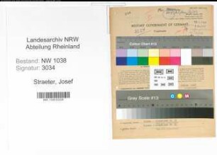 Entnazifizierung Josef Straeter , geb. 02.12.1896 (Bahnbeamter)