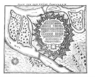 Plan von dem neuen Jerusalem