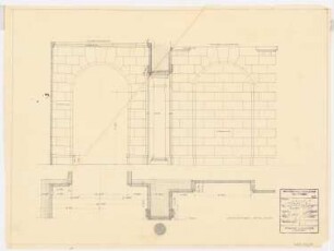 Schloss Posen, Posen Umbau: Halle V Vorraum 1:20
