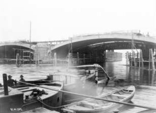 Bau der alten Kanalbrücke Minden/MLK