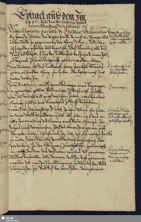 Extracte 1497-1549