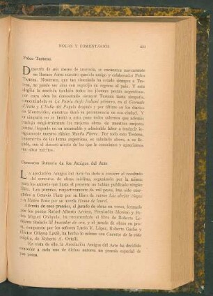 Concurso literario de los Amigos del Arte