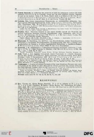 Reisewerke (Nr. 273-301)